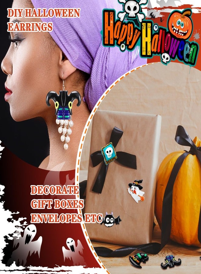 Liliful 60 Pcs Mini Halloween Miniatures Garden Figurines Resin Pumpkin Ghost Ornaments Mini Halloween Figures for DIY Garden Accessories Adornments Embellishment Decorations Party Supplies (Gothic) - Image 5